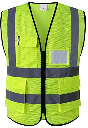 Reflektorweste Running Sicherheitsweste Fahrrad Warnweste Motorrad Auto Damen Herren Leicht Elastisch Laufweste - Reflektierende Weste Joggen für Baustellenarbeiter Lastwagenfahrer Biker
