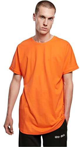 Men Tb1561-Long Shaped Turnup Tee 1 Mandarin L