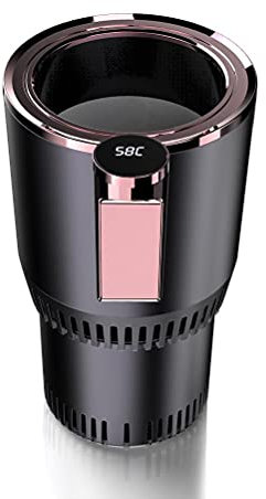 Chiyyak Refroidisseur et réchauffeur de voiture, tasse de refroidissement et de chauffage - Réfrigérateur portable de voiture - Gobelet de refroidissement électrique - Mini refroidisseur pour bière,