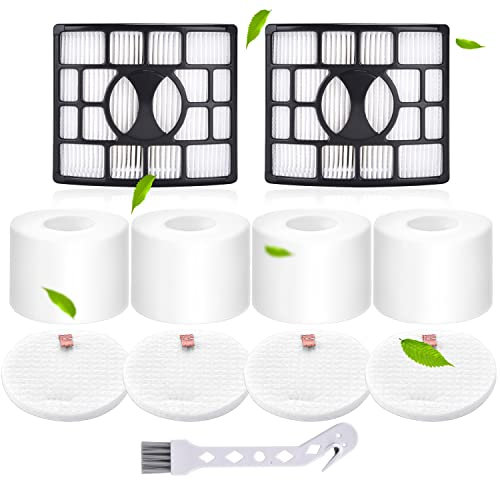 Rebirthcare NZ801UKT AZ910UKT Filter Replacement for Shark Rotator Powered Lift-Away NV801 NV680 NV681 NV620 NV682 NV683 NV800 UV810 AX910 Duoclean Upright Vacuum Filters Parts # XFF680 & XHF680