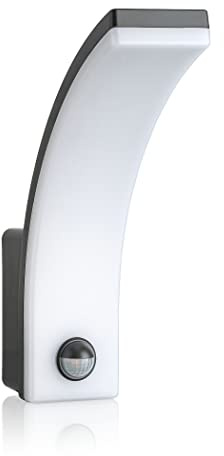 SEBSON LED Außenleuchte mit Bewegungsmelder IP65, Außenlampe anthrazit 20W | 1550lm kaltweiß 6000K, Wandleuchte Sensor 9m / 140°, Lampe Außen 230V