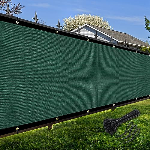 Amagenix Clôture brise-vue 0 1,2 x 1,5 m – Couverture d'ombrage en maille avec œillets en laiton – Couverture de protection robuste pour mur extérieur, jardin, cour, terrasse, vert foncé