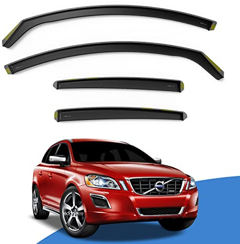 EdgeVisors Wind Deflectors for Volvo XC60 MK1 Door 5 Door SUV 4pc