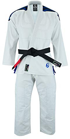 PFG Pro Competition Brazilian Jiu-Jitsu Kimono Gi Kids Adults Unisex Uniform (White, A-2)