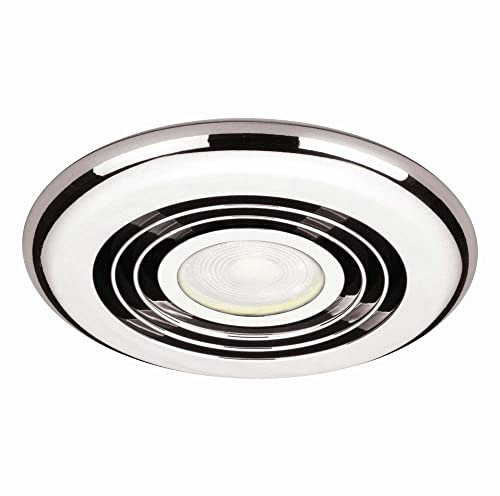 Ceiling Extractor Fan Chrome LED light Ventilation For Medium Bathrooms ensuite