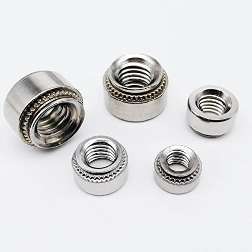 10 Stück M2 M2.5 M3 M4 M5 M6 M8 304 Edelstahl Einpressmutter Presseinsatz Nietmutter Platte 0,8-3,2 mm-M8-1 Platte 1,4 mm