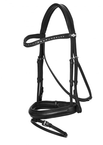 LeMieux Arika Dressage Bridle - Black/Silver Pony