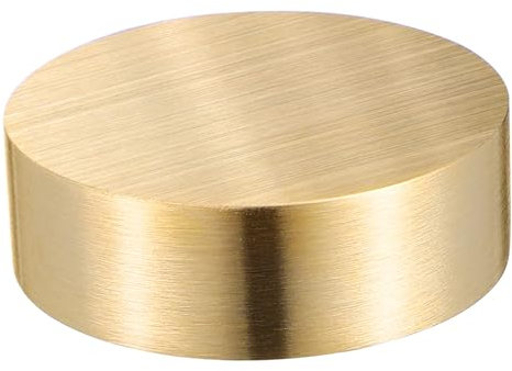 Holibanna Brass Round Paperweight for Calligraphy Creative Solid Weight for Desk Decor Office Weddings Events Medium Smooth for Painting and Drawing