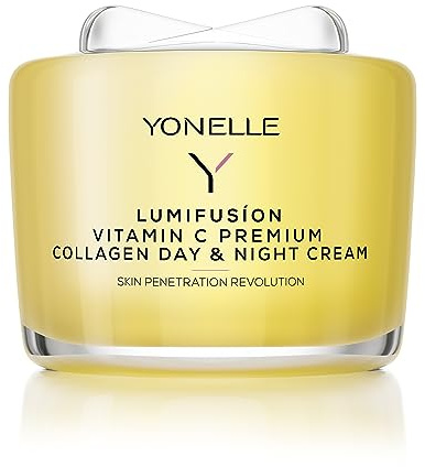 YONELLE Gesichtscreme Damen für Nacht und Tag mit Vitamin C - Skincare mit Collagen - Gesichtspflege Moisturizer Face - Feuchtigkeitscreme Gesicht - Nachtcreme und Tagescreme Gesicht 55ml