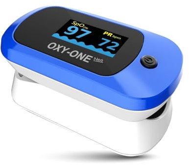 Oxymetre de Doigt Professionnel, Saturometre Oxymetre Precis, Affichage OLED, Ideal pour Usage Domestique, Sportif, Professionnels de Sante - ONE MEDICAL