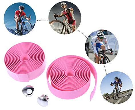 KOMBIUDA Lenkerband Rennrad Rutschfest Kork Material Dünnwandig Mit Endstopfen Selbstklebend Für Mountainbike Fahrradgriff Komfortables Sportlenkerband