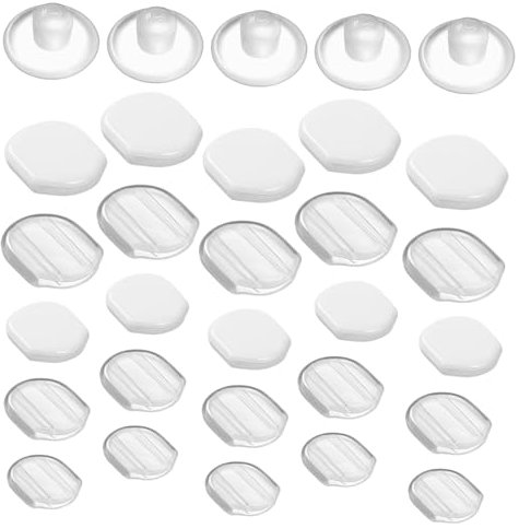 VILLFUL 60stücke Transparente Silikon Ohrclips Polster Ohrring Kissen Mit Anti-rutsch Schutz Bequemes Zubehör Für Ohrclips Installieren Und Idealer Ersatz