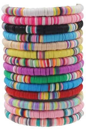 DYLYMX 14 Stück Freundschaftsarmbänder Set Toylor Musik Armbänder Bunte Böhmische Armbänder Singer Album Inspiriert Süße Armbänder Set für Musik-Fans