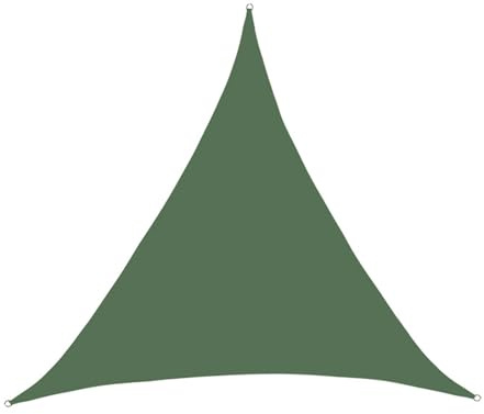 6m x 6m x 6m Triangle Waterproof Sun Shade Sail with 95% UV Block Sand Yellow Color Canopy for Outdoor Garden Patio Includes 3 Free Ropes Ideal for Lawn Parties and Sun Protection.