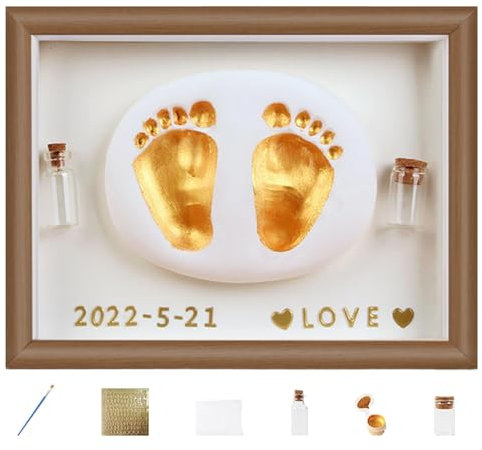 Baby-Abdruckset – Baby-Fußabdruck, Baby-Souvenir-Set | Baby-Hand-Fuß-Abformung, einfaches Abformset, Baby-Souvenir-Zubehör, personalisiertes Baby-Geschenk