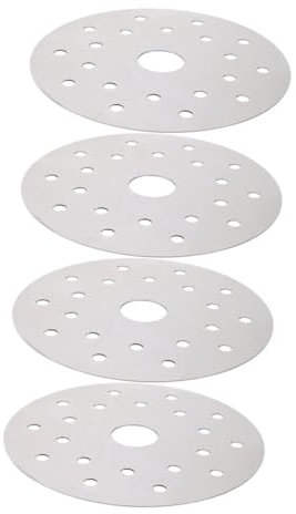 PRETYZOOM Foglio Conduttivo in Acciaio 430 per Pentole a Induzione, Aletta di Conduzione del Calore da 16,5 Cm, Set 4 Pezzi per Uso Domestico e Cucina Efficiente