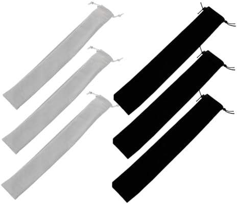 Yardwe 6pezzi Borsa Per Flauto Soprano e Borsa Per Clarinetto Organizer Da Trasporto Coulisse Custodia Protettiva Leggera Per Strumenti Fiato