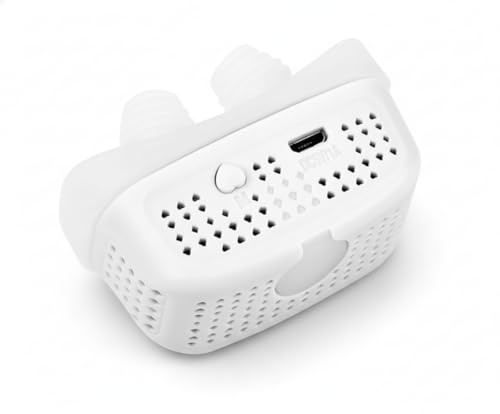 Elektrisches CPAP Schnarch Gerät Tragbar & USB aufladbar (Weiß)