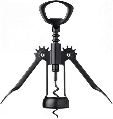 FestiCook Tire-Bouchon à Ailes en Métal – Ouvre-Bouteille Manuel pour Vin – Extracteur de Bouchon Robuste, Ergonomique et Facile à Utiliser – Accessoire de Cuisine pour Bouteilles de Vin et Spiritueux