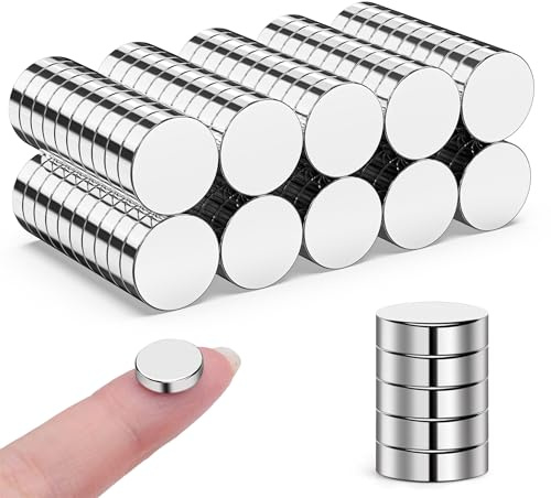 100 Stück Magnete Stark, 10x3mm Mini Magnete Rund | Klein Magnete für 3D Druck, Kühlschrank, Magnettafel, Whiteboard, Pinnwand, Büro