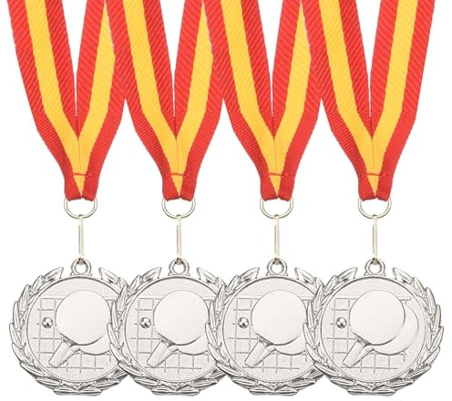QUARKZMAN Tischtennis Medaillen Goldmedaillen Auszeichnung mit Halsbändern Metall Orden für Sportstag Oder Mini Olympiade Partygeschenk Team Sportwettbewerbe