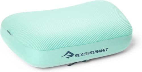 Sea to Summit - Aeros Memory Foam Campingkissen - aufblasbares Premium Reisekissen - Xpress-Ventil - 3D-Strick Komfort - rutschfest mit PillowLock - ergonomisch für Trekking, Camping & Reisen