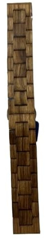 Träarmband Rostfritt stål Vikspänne Quick-release Design Justerbar längd(D,22mm)