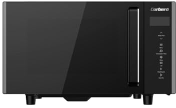 Corberó – Microondas Sin Plato Giratorio con Grill | CMICW8023DF | 23L | 800W | Auto Menú | 5 Niveles de Potencia | Digital Touch | Función Descongelar | Pizza | Negro