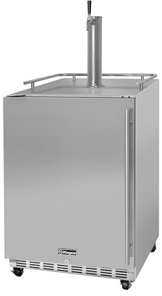Kegco Kegerator 24 Wide Single Tap Stainless Steel Commercial Beer Dispenser HK38SSC-L-1