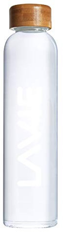 LaVie 2GO Bouteille 500 ML en Verre Borosilicate pour purificateur d'eau LaVie 2GO