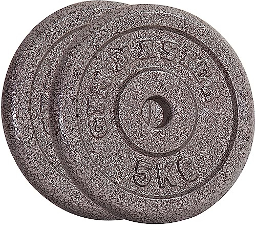 GYM MASTER Pair of Standard 1 Weight Plates in Cast Iron - 5kg
