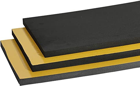 Rollladenkasten Dämmung PE, einseitig stark klebend - 1000mm x 500mm x 10mm - Einfaches Nachrüsten von Rollladenkästen - zuschneidbar, selbstklebend, flexibel (48)