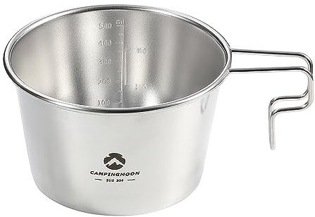 Campingmoon S369 Sierra Tasse profonde en acier inoxydable 600 ml