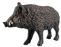 predolo Wildschwein Ornament Wald Tiere Spielzeug Miniatur Landschaft Dekor Puppenhaus Zubehör Garten Figuren Mikrolandschaft für Desktop, Wildschwein