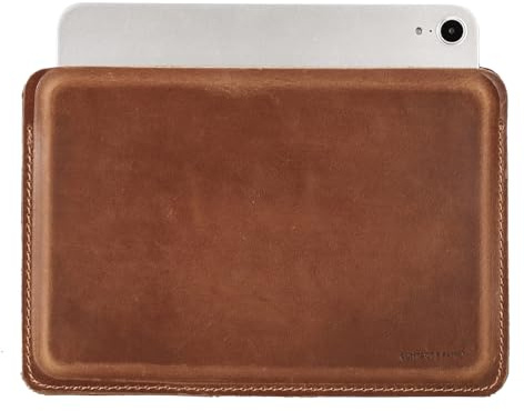 CONTACT'S FAMILY Hülle für iPad mini 7/6, iPad mini 2019 Tasche, Tablet-Hülle aus Leder für 7.9/8.3 Zoll (Horizontales Modell)(Braun)