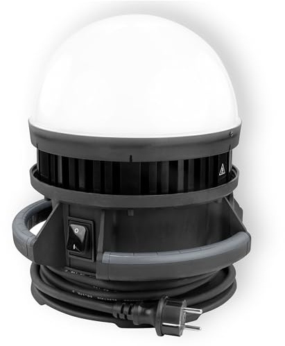 Ansmann Ball Light 100W Leistungsstarke Arbeitsleuchte mit 360° Ausleuchtung, Netzbetrieb 220-240V AC mit 5m Kabel