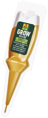 COMPO Grow Organic Booster – Cure de construction pratique pour cultures spéciales – Favorise la croissance – Engrais pour l'intérieur et l'extérieur – Organique – 30 ml – Marron