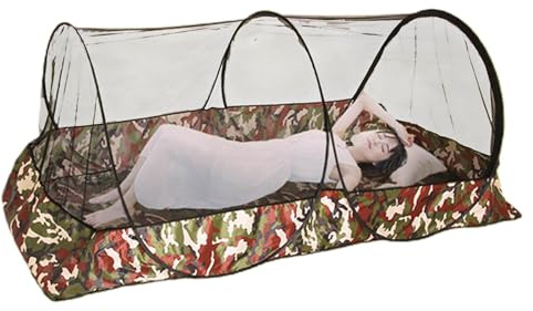 Tente De Bivouac | Tente De Camping Bivouac | Filet De Protection Anti Moustique Lit | Filet Anti Moustique Lit | Moustiquaire avec Fermeture Éclair pour Tente Universelle D'extérieur