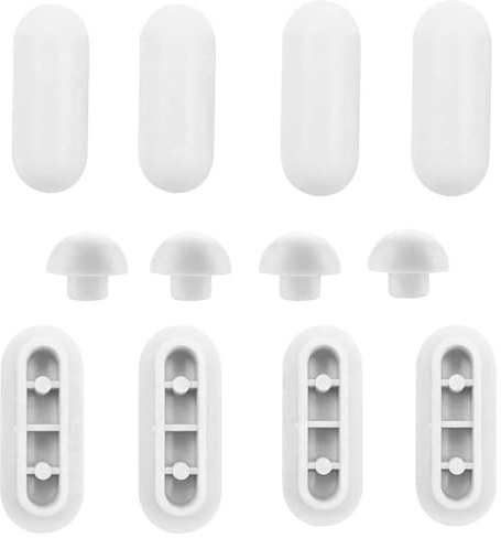 LEEQBCR 12 pezzi paraurti sedile WC, kit paraurti in gomma termosaldata per sedile WC, kit paraurti universale per sedile WC
