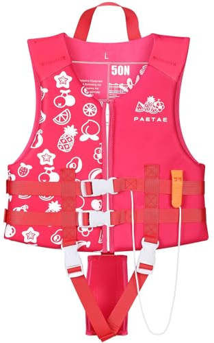 Toddler Swim Vest, Kids Pool Float Jacket Floaties, Child Swimming Pool Vest for Kids Toddler 18-77lb