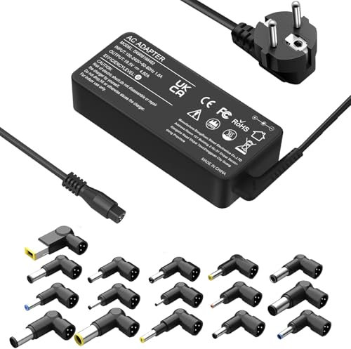 SLDYAPCX Chargeur Universel pour Ordinateur Portable de 90W avec 16 Conseils Adaptateur Secteur Secteur Compatible avec HP Dell Len-ovo Acer ASUS IBM Samsung Toshiba Sony Gateway Notebook