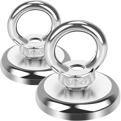 Aenienoe Calamita Potente Magneti da Pesca Neodimio Potenti 36mm Pesca Magnetica,Magneti Forti Calamita Potentissime Perfetta per Industria e Scienza 2 Pezzi