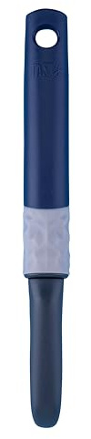 Tasty Stainless Steel Pendulum Peeler with Soft Touch Handle - Perfect for Effortless Peeling Fruit and Vegetables, Dishwasher Safe, Grey/Blue/Silver