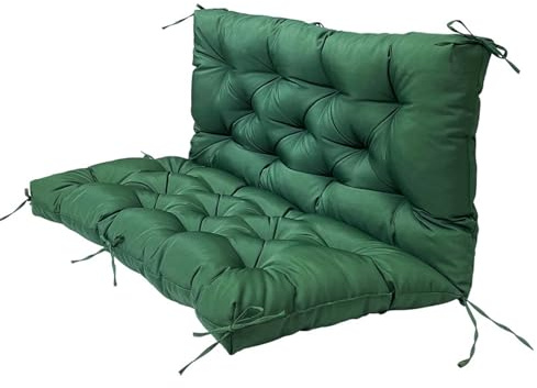 MTHGH Bankauflage Sitzkissen Bank Bankkissen Outdoor Kissen Wetterfest Gartenstuhlauflagen Couch Auflage Sitzauflage Für Bänke Hollywoodschaukel Auflage with Ties(#11,120x100x10cm)