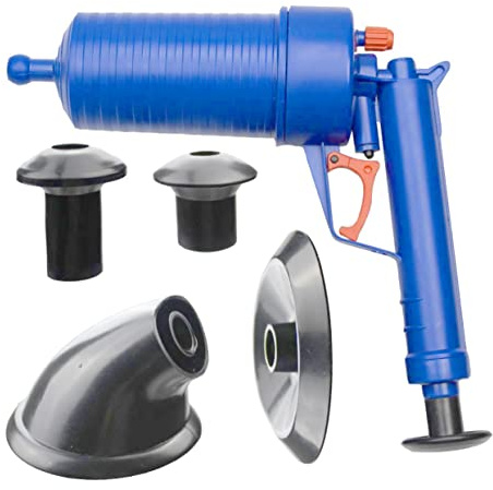 MAGICLULU Desatascador De Inodoro y Fregadero Profesional Barrena Flexible Para Drenaje, Herramienta De Aire Comprimido Para Eliminar Obstrucciones De Baño y Cocina, Uso Doméstico Eficaz