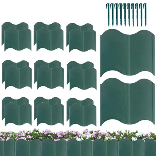 Landscaping Border Border, Flower Bed Borders | Flexible Yard Border Borders,Protective Removable Edge Fence Panel Decor Flower Bed Barrier for Garden Backyard Lawn Patio Flowerbed Driveway