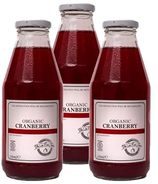 Vita Core | Organic Cranberry Juice Blend – Cranberry & Apple, 100% Organic, Refreshing & Naturally Tart | 500ml (Pack of 3)