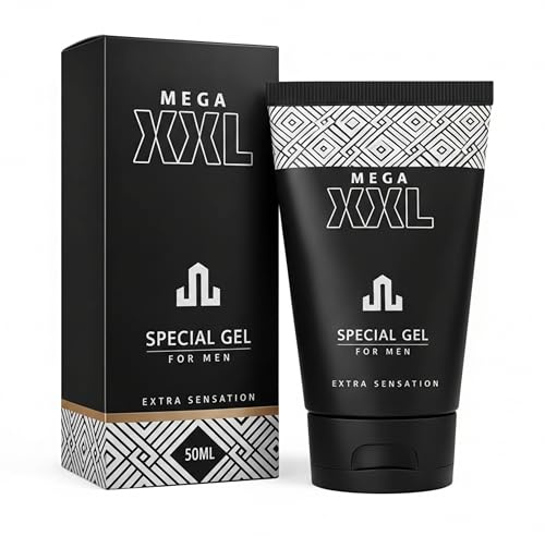 MEGA XXL Penis Gel 50 ml – Massagegel für Männer – Penisvergrößerung & Penis Verlängerung Routine – für mehr Umfang & ein größeres Gefühl – tägliche Anwendung