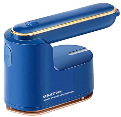 MOKEKA Mini Steamer Portatile da Viaggio 1200W - Ferro da Stiro a Vapore Palmare per Abiti, Funzioni a Secco e a Vapore, Riscaldamento Rapido, Ideale per Casa e Viaggi