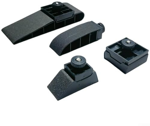 LatoYard 4 bloques de papel de lija de plástico duro para madera, cuero y carrocería, lijadora de mano ligera con hojas reemplazables, material ABS